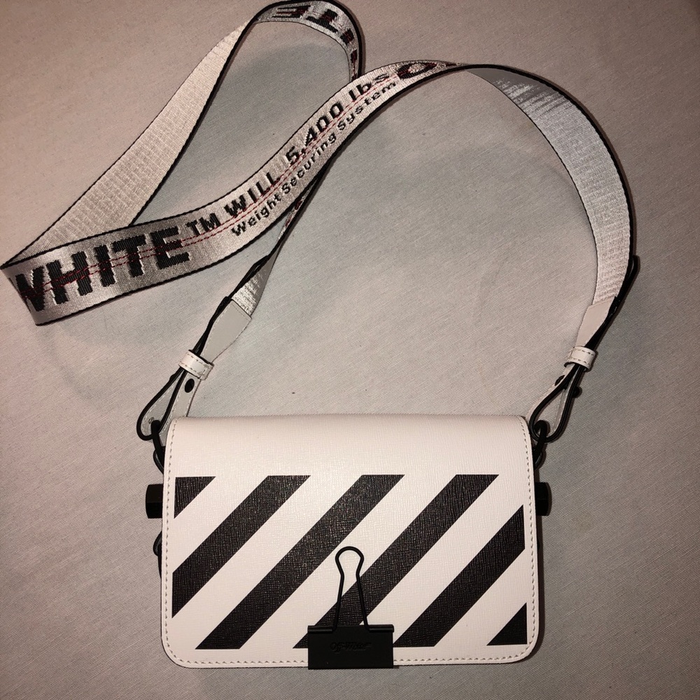 authentic off-white mini binder clip bag